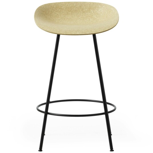Normann Copenhagen Mat Barstool 65 cm Hemp / Black Normann Copenhagen Mat Barstool 65 cm Hemp / Black