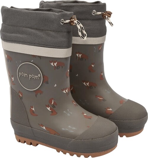 Pom Pom Brynn Gumboots Thermo Aop   BUNGEE CORD FOX AOP   21