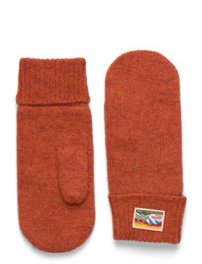 Hestra Raggwool Mitt Beige - Orange - 8