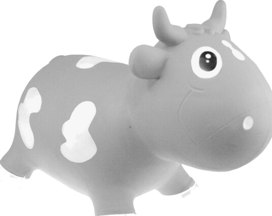 KidZZfarm Hoppedyr Ku Grå