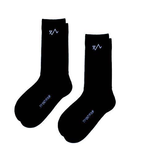 Twentyfour Nos 3pakk Sokker 2 Sort 43-46