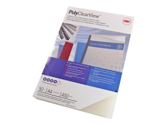 Gbc Polyclearview A4 210 X 297 Mm 300 Mikroner Frostklar 100 Stk Permomslag For Ibico Combbind Ibimaster 250E