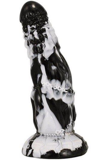 Dildo Fheniks Black-White 21 cm
