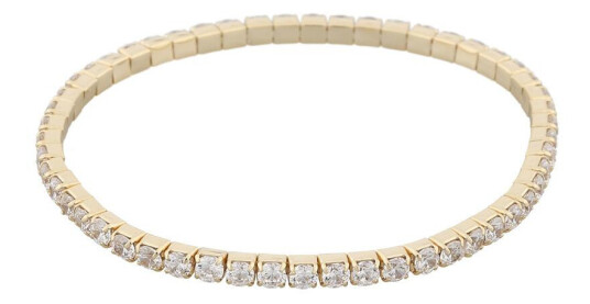 Snö Of Sweden Meadow Elastic Bracelet Gold/Clear M/L Snö Of Sweden Meadow Elastic Bracelet Gold/Clear M/L