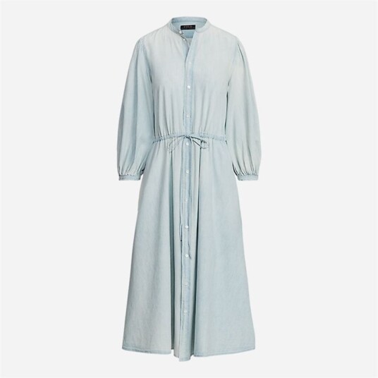 Ralph Lauren Ls Elie Dr-Long Sleeve-Day Dress Chambray
