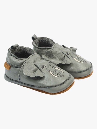 Mikk line Leather Slipper 3D Grey 24/36M