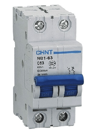 Chint Automatsikring 2-pol 50A B-Kar