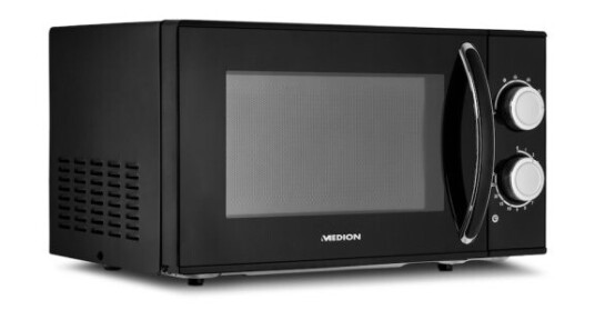 Medion Md 15644 Benkeplate Solo Mikrobølge Ovn 17 L 700 W Rotasjon Sort
