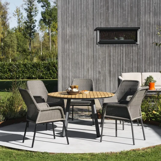 Brafab Bam Bo Spisebord Ø120 cm Bambu/Anthracite