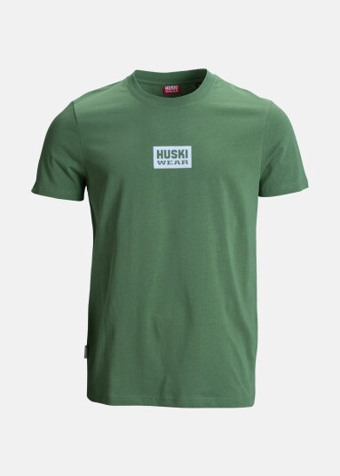 Huski Wear Flock Print Tee Middle Green L T-Shirts Huski Wear Flock Print Tee Middle Green L T-Shirts