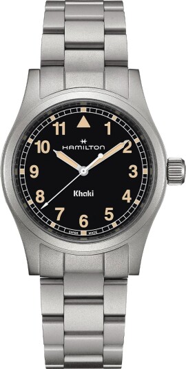 Hamilton Herreklokke H69401131 Khaki Field Sort/Stål Ø38 mm Hamilton Herreklokke H69401131 Khaki Field Sort/Stål Ø38 mm