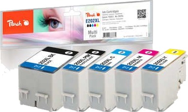 Peach 320402, Høyt (Xl) Utbytte, Sort, Koral, Fiolblå, Foto Sort, Gult, 20 Ml, 11 Ml, 5 Stykker, Multipakke
