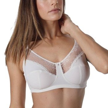 sassa BH Impressive Jacquard Classic Soft Bra Benhvit E 80 Dame