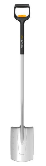 Fiskars Xact 1066733 Spade halvrund, teleskopisk, Hageredskap