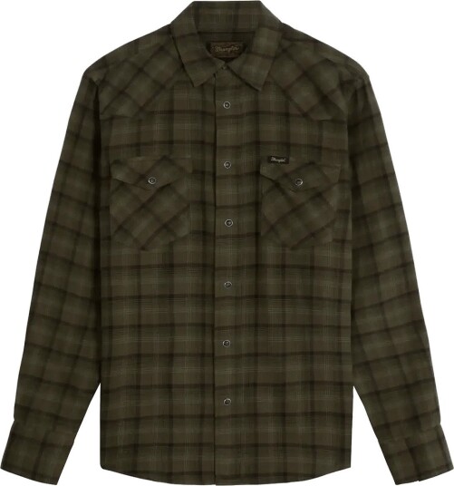 Wrangler Western Shirt   Khaki green   L