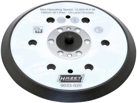 Hazet 9033-020, Slipehjul, Svart, Sølv, Rund, 15 Cm, 170 G