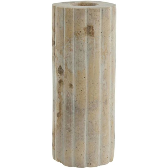 Lene Bjerre Eliana Candlestick 12.5X4.5 Cm. Marble Linen Lysestake Marmor Lin Lene Bjerre Eliana Candlestick 12.5X4.5 Cm. Marble Linen Lysestake Marmor Lin