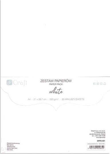 Penword Papirpakke 220 G Hvit A4 20 Ark Penword Papirpakke 220 G Hvit A4 20 Ark