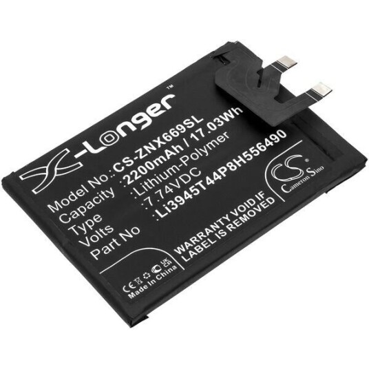 ZTE NX669J-P batteri (4400 mAh 7.7 V, Sort)