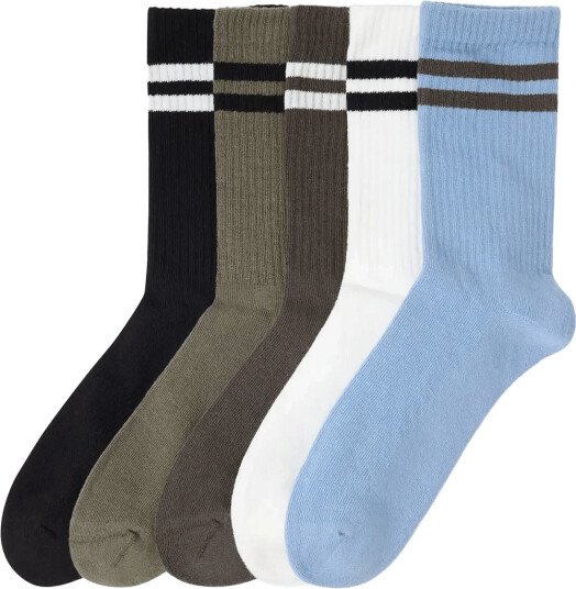 Lindex 5 Pack Socks Brown 34/36