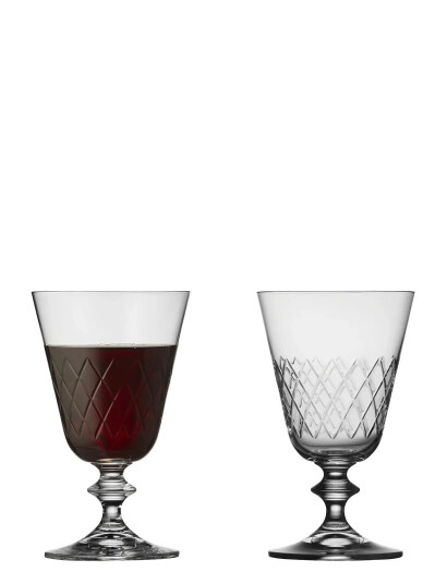 Lyngby Glas Rødvinsglas Eaton 2 Stk. - Nude - 26 CL