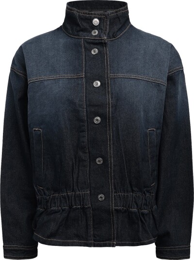 Gina Tricot Dropped Waist Denim Jacket   WASHED RINSE   40