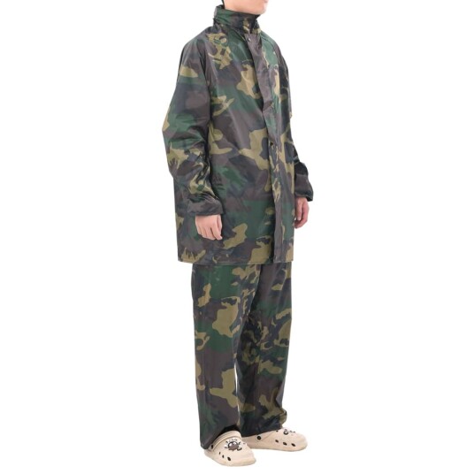 Herre Kamuflasje 2stk Regnsett med Hette XL Herre Kamuflasje 2stk Regnsett med Hette XL
