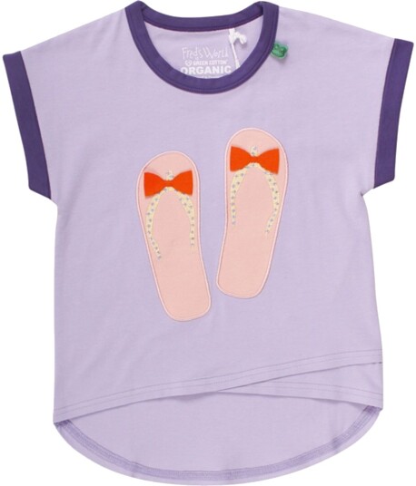 Fred's World By Green Cotton Fred`S World Flip Flop T Shirt Lavendel 122