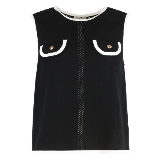 Elisabetta Franchi Dame Topper Svart XS Elisabetta Franchi Dame Topper Svart XS