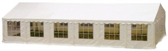 Outfit hagepavljong partytelt 6 X 12 meter hvit pe 624112