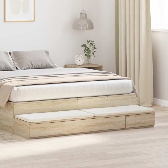  Sengeskuffer Sonoma Eik 160x36,5x16,5 cm Laget av Tre