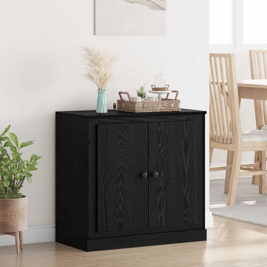  Serviesskap Svart Eik 70 x 35,5 x 67,5 cm Konstruert tre