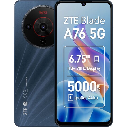 ZTE Blade A76 5G 6GB/128GB Svart ZTE Blade A76 5G 6GB/128GB Svart
