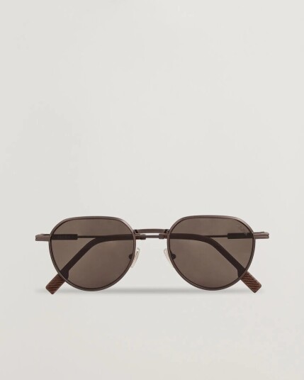 Zegna EZ0297 Sunglasses Dark Bronze