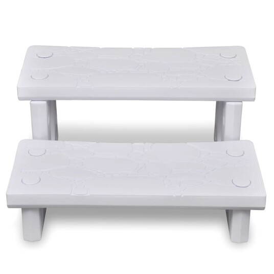 vidaXL Trappetrinn for badebasseng/spa hvit vidaXL Trappetrinn for badebasseng/spa hvit
