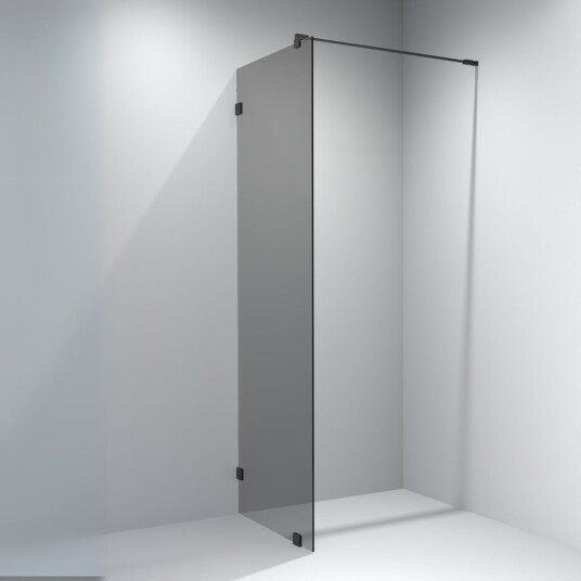 Vikingbad Emil Glassfelt - Farget Glass Svart / 90cm Sotet