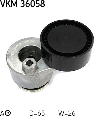 Strammehjul kilerem SKF VKM 36058