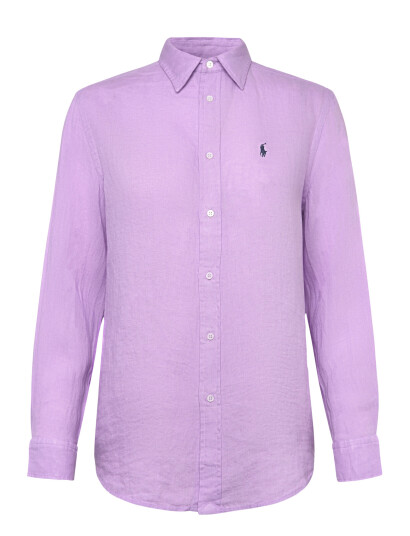 Polo Ralph Lauren Classic Fit Linen Shirt - Purple - S