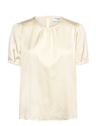 Rosemunde Rhjasmine Silk Blend Ss Blouse Cream 44