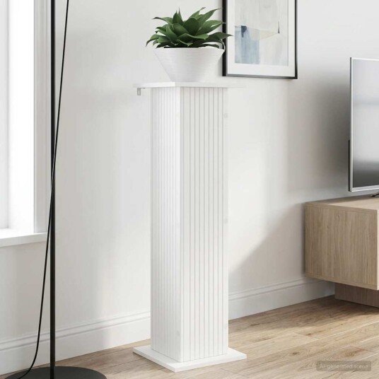 Planteholder 2 pcs Hvit 30,5 x 30 x 100,5 cm Konstruert tre