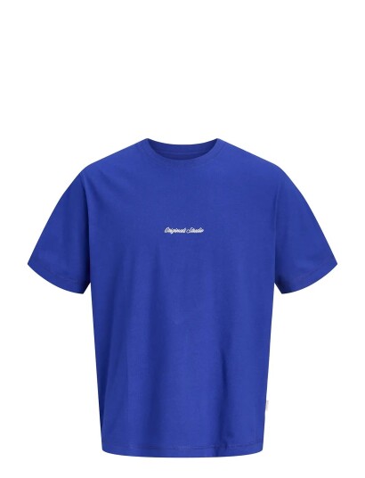 Jack & Jones Jornorrebro Emb Tee Ss Cn Noos Mni Blue 104
