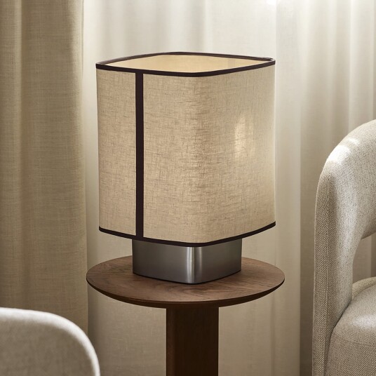 Bordlampe MARKET SET Dolce Beige Stue Stoff / Tekstil Design 28 41 Beige