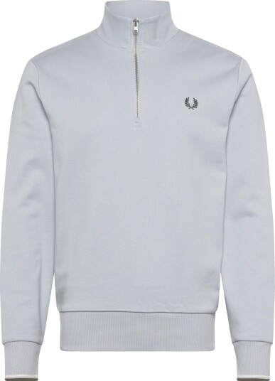 Fred Perry Half Zip Sweatshirt Blue L Fred Perry Half Zip Sweatshirt Blue L
