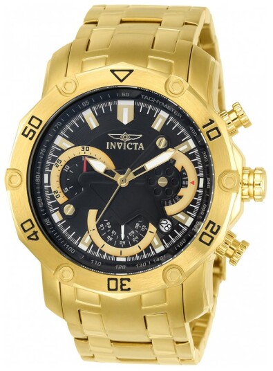 Invicta Herreklokke 22767 Pro Diver Sort/Gulltonet stål Ø50 mm Invicta Herreklokke 22767 Pro Diver Sort/Gulltonet stål Ø50 mm