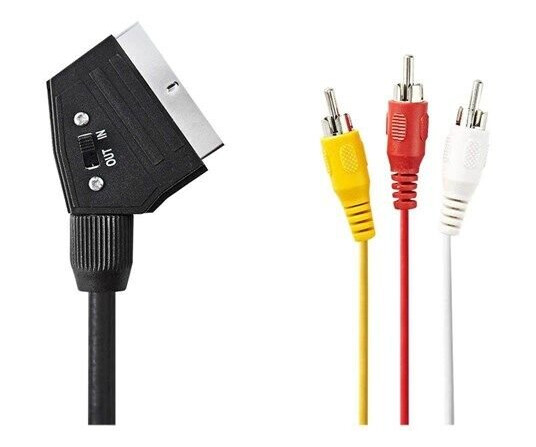 Nedis video / audio cable - composite video / audio - 1 m