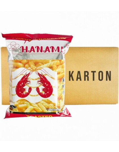 36 stk Hanami Prawn Crackers Toasted   Knasende Rekesnacks   Hel Eske 2,16 kg Thailand