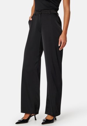 BUBBLEROOM Pilar Satin Pants Black 46