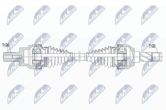 Nty Drivaksel NTY NPW VV 144
