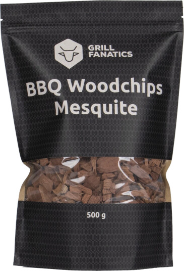 BBQ Mesquite Chips 500g Trechips av mesquitetre