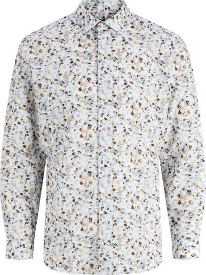 Jack & Jones Skjorte Jprblaparker Print L/S Shirt Hvit